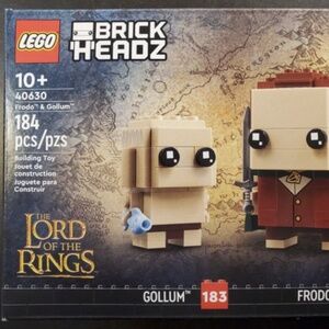 Lego BRICK'H'EADZ LORD OF THE RINGS "Gollum & Frodo" 40630 UNOPENED.